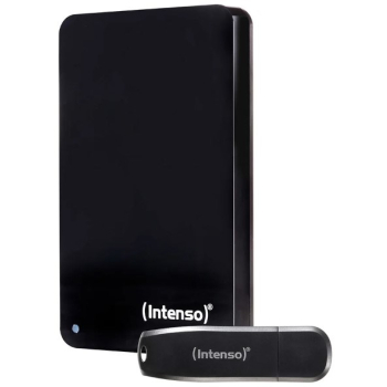 Dysk zewnętrzny 1TB USB3 z pamięcią 64GB USB, kolor czarny, model INTENSO