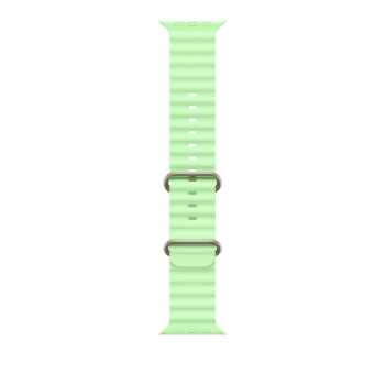 Opaska Ocean 49mm Neon Żółty Apple Natural Titanium Finish