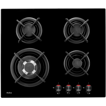 Płyta gazowa Amica PG6411SR czarna ruszty żeliwne