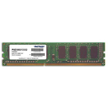 Pamięć Patriot Memory Signature PSD38G13332 (DDR3 DIMM; 1 x 8 GB; 1333 MHz; CL9)