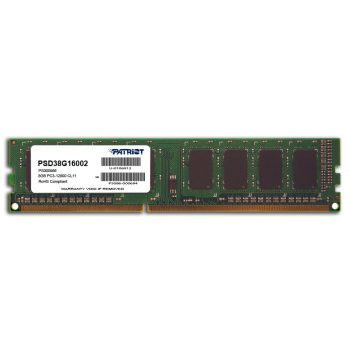 Pamięć Patriot Memory Signature PSD38G16002 (DDR3 DIMM; 1 x 8 GB; 1600 MHz; CL11)