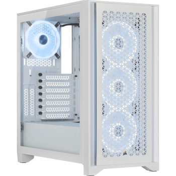 Obudowa Corsair iCUE 4000D RGB AIRFLOW Mid-Tower ATX Tempered Glass White (CC-9011241-WW)-1