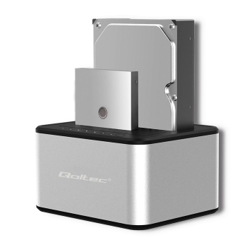 QOLTEC STACJA DOKUJĄCA DYSKÓW 2XHDD/SSD 2.5"/3.5" SATA | USB 3.0 | KLONOWANIE-1