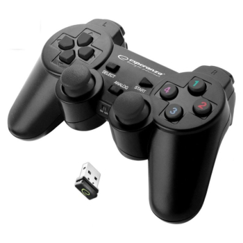 Gamepad bezprzewodowy Esperanza EGG108K (PC, PS3; kolor czarny)-1