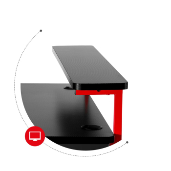 Biurko gamingowe HZ-Hero 5.0 Red-1