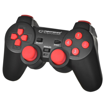 Gamepad Esperanza Warrior EGG102R (kolor czarny, kolor czerwony)-1