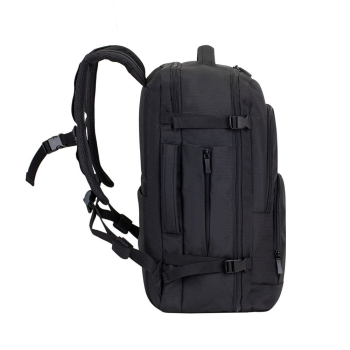 RIVACASE PLECAK PODRÓŻNY NA LAPTOP 17,3" TEGEL, CZARNY, 23L, MATERIAŁ WODOODPORNY, KIESZENIE NA UBRANIA, TABLET, SMARTFO