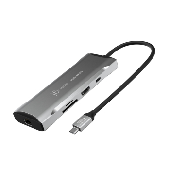 Stacja dokująca j5create 4K60 Elite USB-C 10Gbps Mini Dock 1x4K HDMI/2xUSB 3.1/2xUSB-C/Card Reader/1xRJ45 Gigabit; kolor