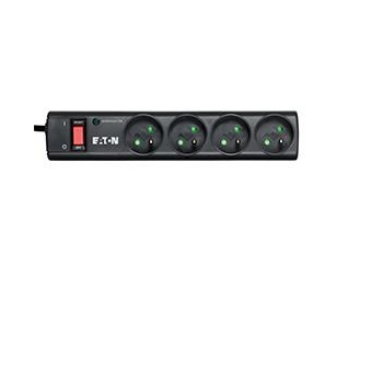 Listwa przeciwprzepięciowa EATON PS4F (4 x UTE; 10 A; kolor czarny)-1