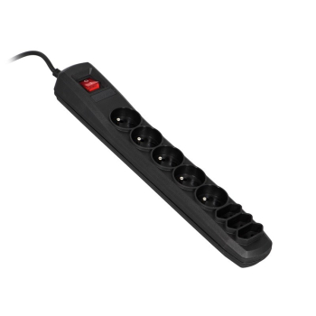 Listwa przeciwprzepięciowa Activejet APN-8g/1,5m-BK (3 x Typ C, 5 x UTE; 10 A; 1,5m; kolor czarny)-1