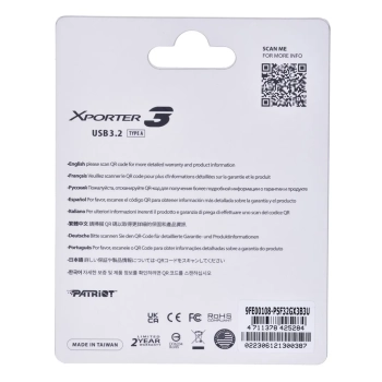 PARTIOT FLASHDRIVE Xporter 3 32GB Type A USB3.2-8