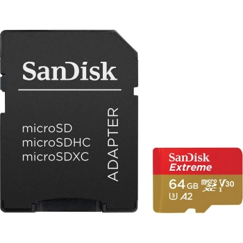 SANDISK EXTREME microSDXC 64 GB 170/80 MB/s A2-1