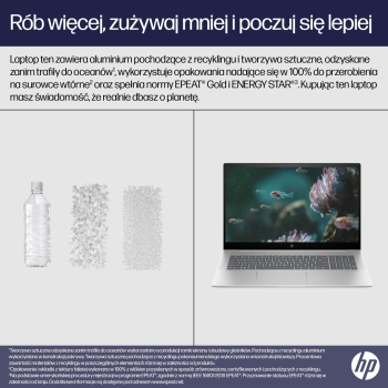 HP Envy 17-cw0229nw i5-13500H 17.3"FHD IPS 300nits 16GB DDR4 SSD512 Intel Iris Xe IR Camera Win11 2Y Natural Silver-1