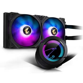 Kompletna chłodnica wodna GIGABYTE AORUS Waterforce 280, ARGB - czarna - 280 mm-1