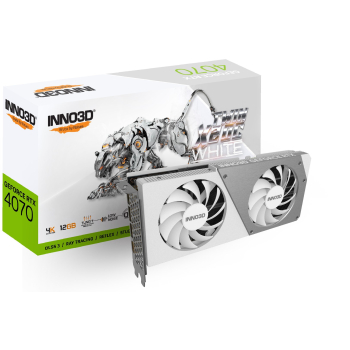 Karta graficzna INNO3D GeForce RTX 4070 TWIN X2 OC WHITE 12GB GDDR6X DLSS 3-2