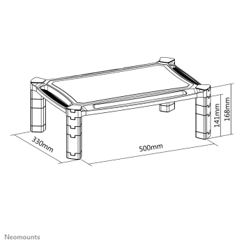 MONITOR RISER 10KG NSMONITOR20 NEWSTAR-1