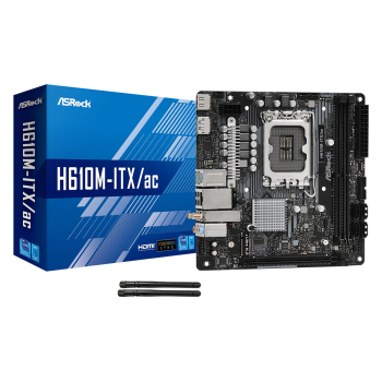 ASRock | H610M-ITX/AC | Rodzina procesorów Intel | Gniazdo procesora LGA1700 | Moduły DIMM DDR4 | Gniazda pamięci 2 | Ob