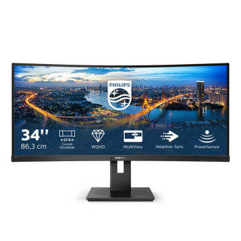 Philips | 345B1C | 34  " | VA | WQHD | 21:9 | Warranty 24 month(s) | 5 ms | 300   cd/m2 | Black | HDMI ports quantity 1