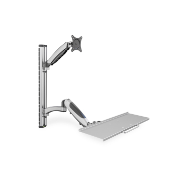 Ramię naścienne pojedyncze LCD+klawiaturamax.27"max. 8kg uchylno-obrotowe 360° (PIVOT)-1