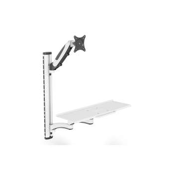 Ramię naścienne pojedyncze 1xLCD + klawiatura, max. 32" i 8kg uchylno-obrotowe 360° (PIVOT)-1