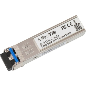 Mikrotik S-31DLC20D moduł przekaźników sieciowych 1250 Mbit/s SFP 1310 nm-1