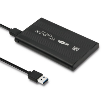Qoltec Obudowa | kieszeń do dysków HDD SSD 2.5" SATA3 | USB 3.0 | Czarny-1