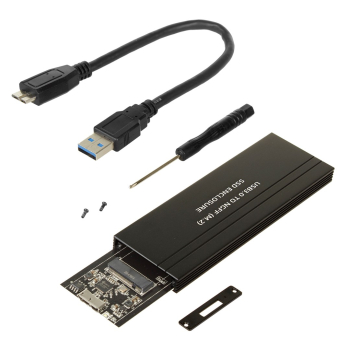 Obudowa dysku Maclean, SSD M.2, NGFF, USB 3.0, rozmiary 2230/2240/2260/2280, aluminiowa obudowa, MCE582-1