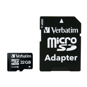 MICRO SDHC CARD 32GB CLASS10/INCL ADAPTER R: 90MB/S W: 10MB/S-1