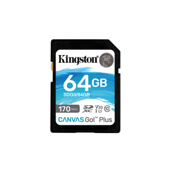 64GB SDXC CANVAS GO PLUS 170R/C10 UHS-I U3 V30-1