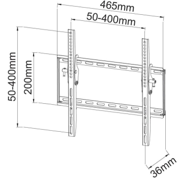 Uchwyt Ścienny TV LED/LCD 23-55 cali 45kg Uchylny Slim-1