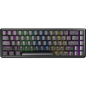 RAMPAGE KLAWIATURA MECHANICZNA LOW PROFILE REBEL CZARNA-1