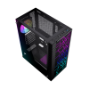 GEMBIRD OBUDOWA FORNAX 2500 MIDI-TOWER (1X USB 3.0, 2X USB 2.0, HD AUDIO, SZKLANY PANEL BOCZNY) CZARNA-6