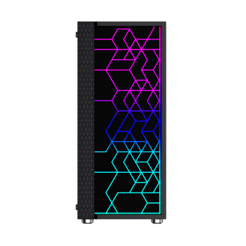 GEMBIRD OBUDOWA FORNAX 2500 MIDI-TOWER (1X USB 3.0, 2X USB 2.0, HD AUDIO, SZKLANY PANEL BOCZNY) CZARNA-3