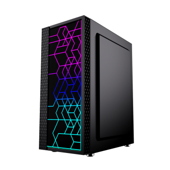 GEMBIRD OBUDOWA FORNAX 2500 MIDI-TOWER (1X USB 3.0, 2X USB 2.0, HD AUDIO, SZKLANY PANEL BOCZNY) CZARNA-4