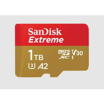 KARTA PAMIĘCI SANDISK EXTREME microSDXC 1 TB 190/130 MB/s A2 C10 V30 UHS-I U3-1