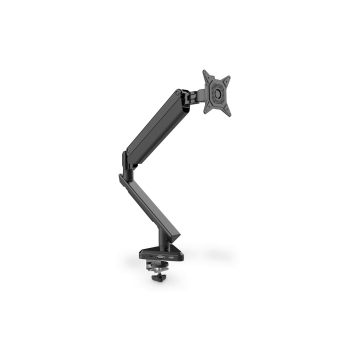 Ramię biurkowe pojedyncze z zaciskiem 1xLCD z sprężyną gazową i stacją dokującą max. 30" i 9kg PD3.0-1