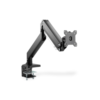 Ramię biurkowe pojedyńcze z zaciskiem 1xLCD z sprężyną gazową max. 35" i 15kg-1