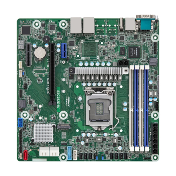 Płyta główna ASRock E3C252D4U 1x LGA1200 Intel Xeon E-23XX C252 (4xDIMM, SATA, 1xM.2, 2x1GbE, IPMI)-1