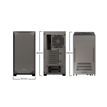 Obudowa BE QUIET! PURE BASE 500 BGW36 (ATX, Mini ATX, Mini ITX; kolor szary)-2