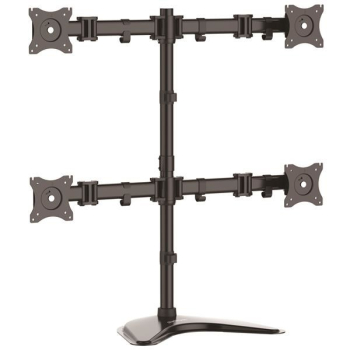 QUAD MONITOR STAND - STEEL/.-1