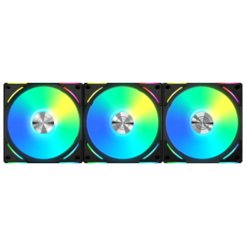 Lian Li UNI FAN AL120 V2 ARGB PWM Wentylator, Triple Pack z Kontrolerem - 120mm, czarny-1