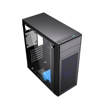GEMBIRD OBUDOWA FORNAX M100B MIDI-TOWER (2X USB 2.0, 1X USB 3.0, HD AUDIO) , NIEBIESKIE PODŚWIETLENIE,CZARNA-5