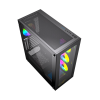 GEMBIRD OBUDOWA FORNAX X450MAX MIDI-TOWER (2X USB 3.0, 2X USB 2.0, 1X USB-C, HD AUDIO, SZKLANY PANEL BOCZNY, ARGB) CZARNA-4