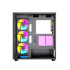 GEMBIRD OBUDOWA FORNAX X450MAX MIDI-TOWER (2X USB 3.0, 2X USB 2.0, 1X USB-C, HD AUDIO, SZKLANY PANEL BOCZNY, ARGB) CZARNA-7
