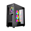 GEMBIRD OBUDOWA FORNAX X450MAX MIDI-TOWER (2X USB 3.0, 2X USB 2.0, 1X USB-C, HD AUDIO, SZKLANY PANEL BOCZNY, ARGB) CZARNA-8