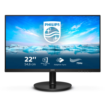 Philips V Line 222V8LA/00 monitor komputerowy 54,6 cm (21.5") 1920 x 1080 px Full HD LCD Czarny-1
