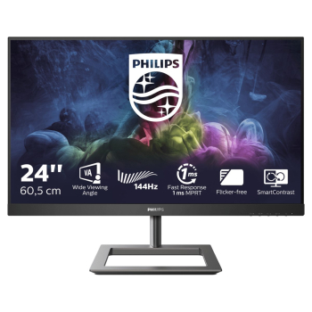 Philips E Line 242E1GAJ/00 monitor LED display 60,5 cm (23.8") 1920 x 1080 px Full HD LCD Czarny, Chrom-1
