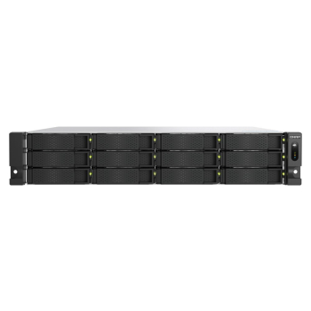 Qnap TS-h1277AXU-RP-R5-16G, 2U, 12 x 3.5" SATA, AMD Ryzen Pro 7645 6/12, 16 GB UDIMM DDR5 non-ECC (max. 128GB ), 2 x 2.5