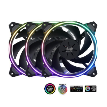 WENTYLATOR OBUDOWY 120MM 3-RGB SET SIRIUS LOOP X3 IN-WIN-1
