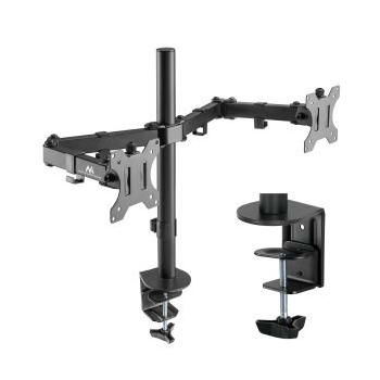 Uchwyt biurkowy na 2 monitory LCD Maclean, 17-32", 2x 8kg, MC-884-1